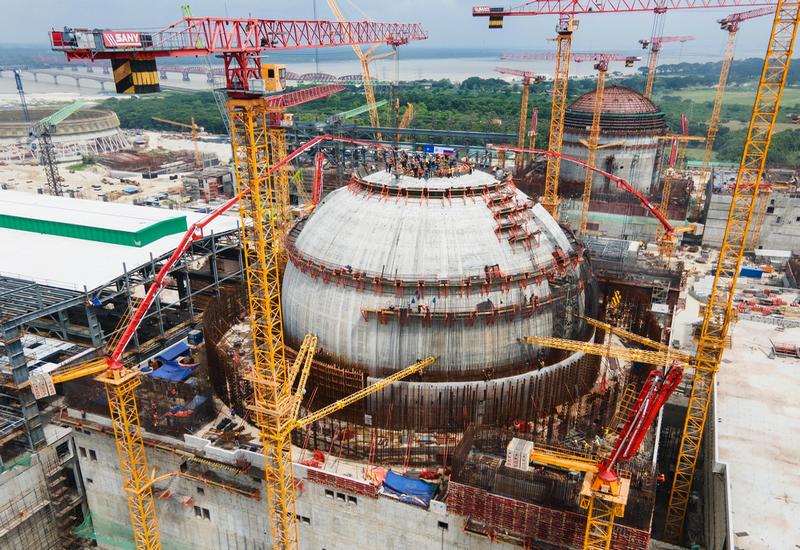 Concreting of the inner containment dome is completed at Rooppur NPP Unit 1